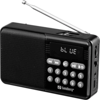Sandberg Bluetooth hordozható FM Rádió - Fekete