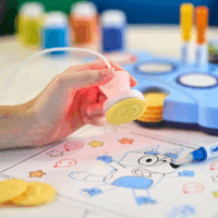 Crayola Color Wonder Varázs festőkészlet világító varázspecséttel - Bluey