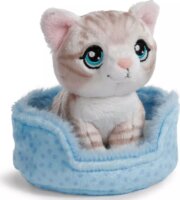 Nici Green Csíkos Cica Plüssfigura Kosárban 12 cm
