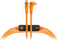 Tether Tools Optima 10G USB-C apa - USB-C apa 90° 3.2 Adatkábel 4.6m - Narancssárga