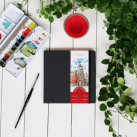 Hahnemühle A5 fekvő tájolású akvarell füzet (60 lap) - Fekete