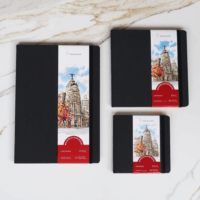 Hahnemühle A5 fekvő tájolású akvarell füzet (60 lap) - Fekete