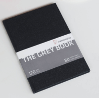 Hahnemühle The Grey Book 80 lapos A5 Skiccfüzet