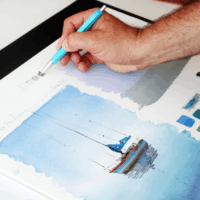 Hahnemühle Britannia 12 lapos 30x40cm Akvarell papír csomag