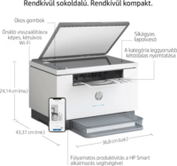 HP LaserJet M 234 dw Multifunkciós Mono Lézernyomtató (Wifi / Lan / USB)