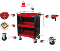 KS Tools 890.0006 ECOline Műhelykocsi