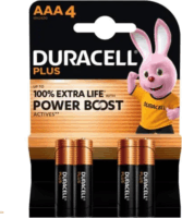Duracell MN2400 Plus Power Boost Micro AAA Ceruzaelem 1,5V (4db/csomag)