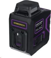 Ermenrich 84654 LV20 Pro Akkumulátoros Keresztlézeres szintező max 30m - Fekete