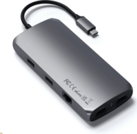 Satechi ST-UCMXAM Multifunkciós USB-C HUB 100W (2x HDMI + 2x USB-A + 1x Audio + 2x USB-C + 1x MicrosSD + 1x Ethernet)