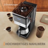 Krups KT 8428 Grind Aroma XL Thermo Filteres Kávéfőző 1000 Watt - Fekete / Ezüst
