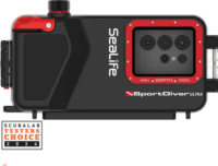 SeaLife SL405 SportDiver Ultra Víz alatti búvár tok Okostelefonhoz - Fekete/Piros