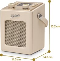 Roberts Radio Revival Mini 2 Bluetooth hordozható FM / DAB+ Zsebrádió - Pasztell krém