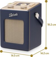 Roberts Radio Revival Mini 2 Bluetooth hordozható FM / DAB+ Zsebrádió - Éjkék