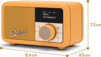 Roberts Radio Revival Petite 2 Bluetooth hordozható FM / DAB+ Zsebrádió - Naprárga