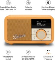 Roberts Radio Revival Petite 2 Bluetooth hordozható FM / DAB+ Zsebrádió - Naprárga
