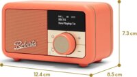 Roberts Radio Revival Petite 2 Bluetooth hordozható FM / DAB+ Zsebrádió - Narancssárga