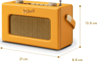 Roberts Radio Revival Uno Hordozható DAB+ FM Asztali Rádió - Napsárga