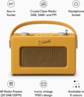 Roberts Radio Revival Uno Hordozható DAB+ FM Asztali Rádió - Napsárga