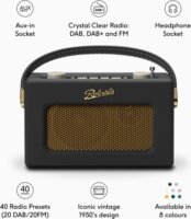 Roberts Radio Revival Uno Hordozható DAB+ FM Asztali Rádió - Fekete