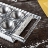 Marcato RT-ARG Ravioli kézi tésztakészítő szett (forma+sodrófa) - EZüst