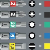 Wera 5004186001 Csavarhúzó Kerékpár bitkészlet (7 db)