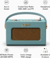 Roberts Radio Revival Uno Hordozható DAB+ FM Asztali Rádió - Pasztellkék