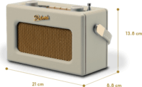 Roberts Radio Revival Uno Hordozható DAB+ FM Asztali Rádió - Pasztell krém