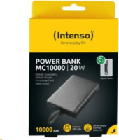 Intenso MC10000 Powerbank integrált kábellel USB-C 10000mAh 20W - Fekete