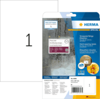 Herma 210 x 297 mm Etikett Címke Tintasugaras, Fénymásoló és Lézernyomtatóhoz (25 címke / csomag)