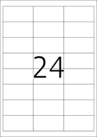 Herma 66 x 33,8 mm Etikett Címke Fénymásoló és Lézernyomtatóhoz (600 címke / csomag)