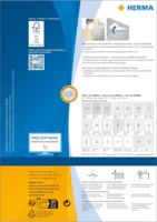 Herma Ø 60 mm Etikett Címke Tintasugaras, Fénymásoló és Lézernyomtatóhoz (1200 címke / csomag)