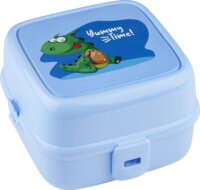 IRIS G-400 Porky Műanyag Gyerek ételes doboz kanállal és villával 2L - Vegyes színek