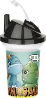 Iris TEDY Műanyag gyerek pohár tetővel 300ml - Többfajta mintás