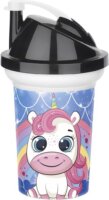 Iris TEDY Műanyag gyerek pohár tetővel 300ml - Többfajta mintás