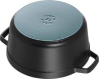 Staub 40500-241-0 Cocotte Öntöttvas Sütőedény fedővel Ø 24cm 3,8L - Fekete