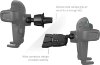 iOttie Easy One Touch 2 Mobiltelefon Autós Tartó / Wireless Töltő QI 7,5W - Fekete