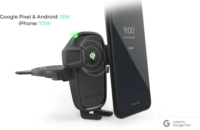iOttie Easy One Touch 2 Mobiltelefon Autós Tartó / Wireless Töltő QI 7,5W - Fekete