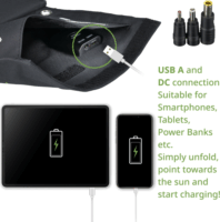 Bresser Hordozható Összecsukható Napelemes Töltő 21W