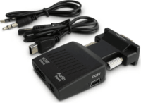 Savio CL-145 VGA apa - HDMI anya + Jack Átalakító Adapter