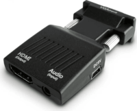 Savio CL-145 VGA apa - HDMI anya + Jack Átalakító Adapter