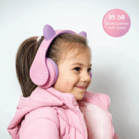 PowerLocus P2 Kids Bluetooh Gyerek Fejhallgató Headset - Rózsaszín