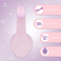 PowerLocus P2 Kids Bluetooh Gyerek Fejhallgató Headset - Rózsaszín