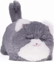 Interaktív pislogó plüss cica hangokkal - Szürke