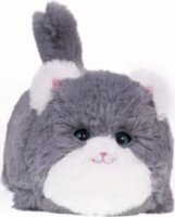 Interaktív pislogó plüss cica hangokkal - Szürke