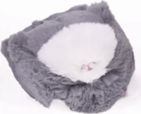 Interaktív pislogó plüss cica hangokkal - Szürke