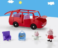 Hasbro Peppa Malac Peppa nagy családi autója játékszett figurákkal