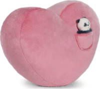 Nici Green Love panda szívalakú plüsspárna pandával