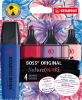 Stabilo Boss Original Naturecolors 2-5mm Szövegkiemelő Készlet - Vegyes Színek (4db / csomag)