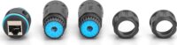 DIGITUS DN-93905-OD Cat.6A IP68 Kültéri RJ45 toldó - Fekete