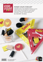 Knorr Prandell 10 darabos A4 dekorgumi szett - Vegyes színek